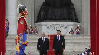 Trotz des Haftbefehls des IStGH Mongolischer Staatschef begrüßt Putin [upl. by Ingunna228]