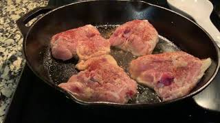 Beginner’s Dinners  PanSeared Chicken Thighs [upl. by Missy]