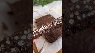 Chocolate puffed quinoa slice  shortsvideo youtubeshorts shortsyoutube vegan [upl. by Alleras568]