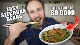 Easy Szechuan Beans  The Tastiest Sauce 🤤 [upl. by Airbmat]