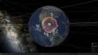 SemiRealistic Chicxulub Asteroid Impact Simulation Earth and Evolution Universe Sandbox [upl. by Shiff]