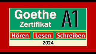 Start Deutsch A1 Hören Lesen modelltest 2024 mit Lösung am Ende  Vid  209 [upl. by Adelric]