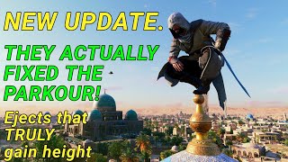 Assassins Creed Mirage PS5 HUGE PARKOUR UPDATE direct comparison Before and after [upl. by Eiboh]