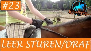 Paardrijden  Hoe leer je sturen en draven met je paard [upl. by Navannod]