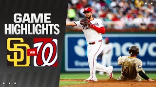 Padres vs Nationals Game Highlights 72324  MLB Highlights [upl. by Elades305]