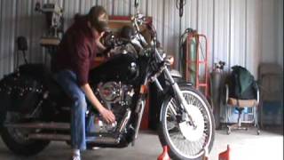 How To Do An Oil Change On A Honda Shadow Spirit 750 Part 3 Fresh Oil And Synthetic Oil Stabilizer [upl. by Anoiuq589]