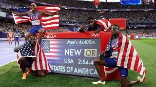 Team USA Dominates In Final Day On The Track Including A New World Record In The Mens 4x400 [upl. by Krutz]