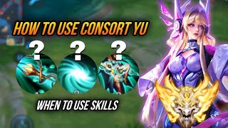 HOW TO USE CONSORT YU EFFICIENTLY  HONOR OF KINGS CONSORT YU GRANDMASTER BUILD ARCANA amp GAMEPLAY [upl. by Lleneg]