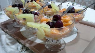 سلطة الفواكه على طريقتيمطبخ سلسبيل  Salade aux fruits à ma façoncuisine selsabil [upl. by Held]