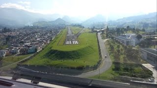 Most Difficult Landing in Colombia  Cockpit View HD 1080p [upl. by Airan]