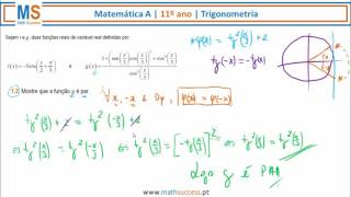 Funções trigonométricas 11º ano [upl. by Atenek635]