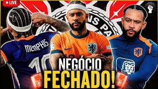 MEMPHIS DEPAY É O MAIS NOVO JOGADOR DO CORINTHIANS  DETALHES CONDIÇÕES E ATUALIZAÇÕES DO CASO [upl. by Ettenej]