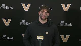 Vanderbilt Football  Langston Patterson South Carolina Postgame [upl. by Nohsyar257]