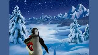 Silvester und Neujahr Glückwunschkarte mit Pinguin [upl. by Milano717]