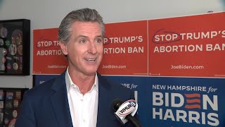 Full oneonone interview with California Gov Gavin Newsom as he visits New Hampshire [upl. by Dupuis]