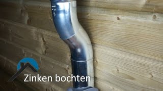 Zinken regenpijp bochten monteren [upl. by Leacim]