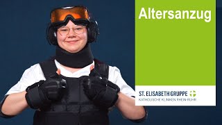 Altersanzug  Pflegeausbildung in der St Elisabeth Gruppe [upl. by Ellened]