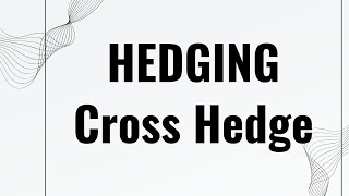 HEDGINGCROSS HEDGE CONCEPTUAL EXPLANATION IN TAMIL SFM [upl. by Neerom448]