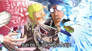 DONQUIXOTE DOFLAMINGO VS AOKIJI KUZAN SIAPA YANG MENANG [upl. by Zales]