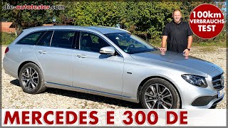 Mercedes E 300 de EKlasse Kombi PlugIn Hybrid 225 kW 306 PS100 km Verbrauch Test Preis Deutsch [upl. by Ardnossac289]