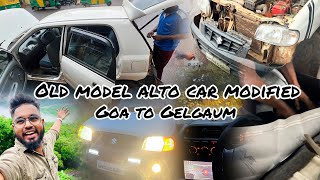 Goa To Belgaum Car Accessories market  Old Alto Car Modified  Fort Road Belgaum  Memory Makers [upl. by Annohsat702]