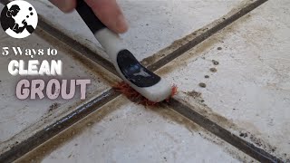 5 BEST Ways to Clean Grout Used On Bathroom Kitchen amp Shower Floors [upl. by Tomkiel]