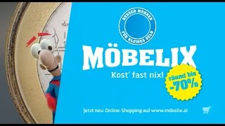 Möbelix TVSpot  Besser wohnen für kleines Geld  Räumungsverkauf [upl. by Kreda236]