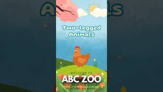 Discover the World of TwoLegged Animals  ABC ZOO Fun Animal Lessons [upl. by Kerrison270]