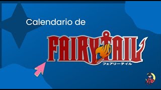 Fairy Tail Ilustraciones  Calendario [upl. by Arinaid]