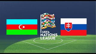 Azerbaijan vs Slovakia Highlights  Nations League 2024 [upl. by Olrac]