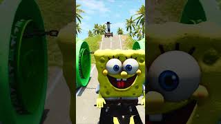 😱Strange Cars amp Skibidi Toilet VS Crazy Frog Bollards amp GIANT SpongeBob Jet Ski 🏍💦  BeamNGdrive [upl. by Oos]