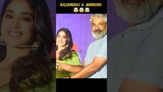 🤩 Anirud And Rajamouli  anirud Ravichandran [upl. by Skrap]