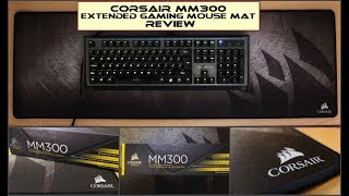 Corsair MM300 Extended AntiFray Cloth Gaming Mouse Mat Review [upl. by Vasiliki]