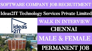 Ideas2IT Technology Services Pvt Ltd Job VacancyMale amp FemaleTamilnadu JobsPermanent Jobs [upl. by Garwood]