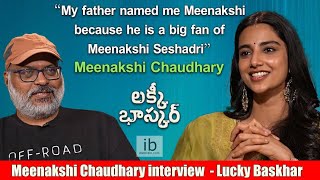 Jeevi interviews Meenakshi Chaudhary for LuckyBaskhar  idlebraincom [upl. by Nosyerg531]