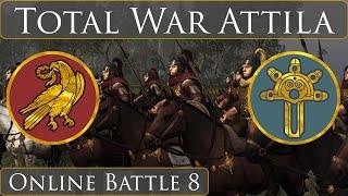 Total War Attila Online Battle 8 WRE vs Ostrogoths [upl. by Ative]