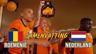 Roemenië  Nederland I LIVE Bij Andy Thuis op de Bank Samenvatting [upl. by Eelana404]