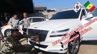 New 2022 GENESIS GV80 Prestige destination Sénégal Chargement conteneur 40 pieds voiture de luxe [upl. by Helbonnah197]