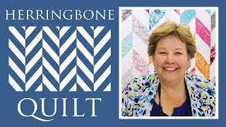 Make a Herringbone Quilt with Jenny Doan of Missouri Star Video Tutorial [upl. by Oberstone]