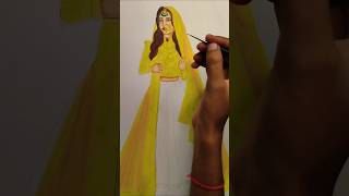 Fashion illustration ❣️ drawing newwork newworking art newart artdrawing painting fashion [upl. by Lenwood40]