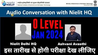 Jan 2024 Exam Date Sheet Declare । Nielit O Level Exam Date । Nielit Update । Nielit News [upl. by Tiernan]