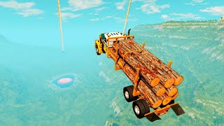 Truck vs Jumps 581 BeamNGdrive [upl. by Nwahsyt]