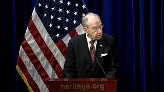 Grassley Delivers Keynote Speech at Heritage Symposium [upl. by Nna]