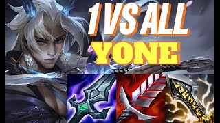 Wild Rift China Yone Jungle  Highest Damage 1 vs All  Build amp Runes Guide [upl. by Ylrevaw]