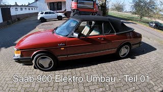 Saab 900 I Elektro Umbau mit Tesla Motor  Teil 01 [upl. by Aniwde154]