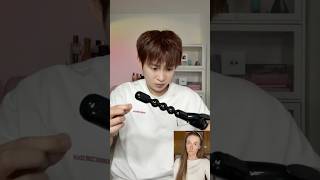 Hair curler explore react funnyreview hair fyp [upl. by Lhamaj]