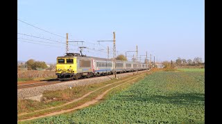 Video de trains à Meursault et Puligny Montrachet en Novembre 2017 [upl. by Novoj]