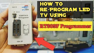 How To ReProgram LED Tv Using RT809F Programmer [upl. by Pentheam]