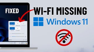 FIXED WiFi Option Missing From Windows 11 [upl. by Gladis537]