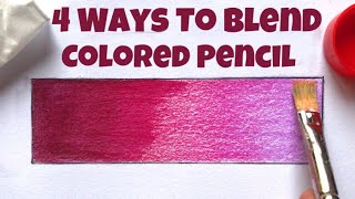 How To Blend Colored Pencil  Prismacolor  Easy Way [upl. by Aivatahs498]